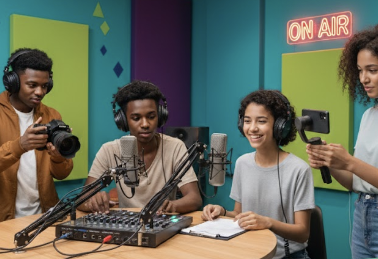 Unlock Your Voice: Learn to Podcast Like a Pro This Autumn at Priory Court Community Centre.